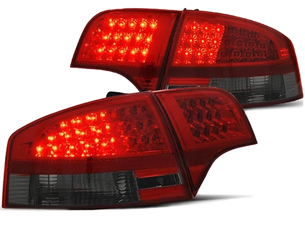 Ліхтарі задні Audi A4 B7 (04-07) Sedan - LED (червоно-димчасті)