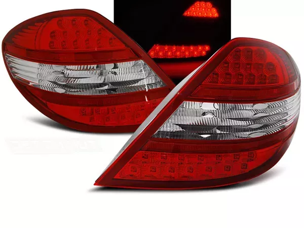 Ліхтарі задні Mercedes SLK R171 (04-10) - LED червоно-білі