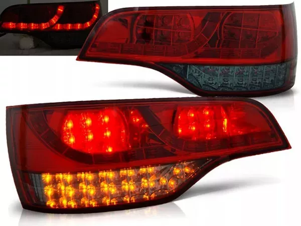 Ліхтарі задні Audi Q7 (05-09) - світлодіодні червоно-димчасті