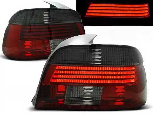 Ліхтарі задні BMW E39 (00-04) Sedan рестайлінг - LED червоно-димчасті