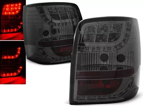 Ліхтарі задні VW Passat B5 (3B; 96-00) Універсал - LED димчасті (Sonar)