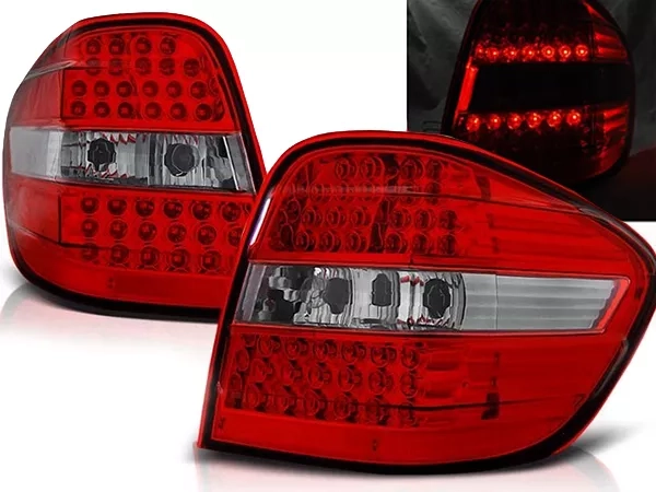 Задні ліхтарі Mercedes M W164 ML (05-08) - LED (червоно-білі)