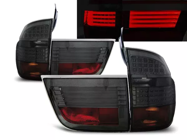 Ліхтарі задні BMW X5 E70 (06-10) - LED димчасті