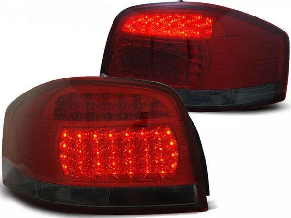 Ліхтарі задні Audi A3 8P (03-08) 3D LED червоно-димчасті