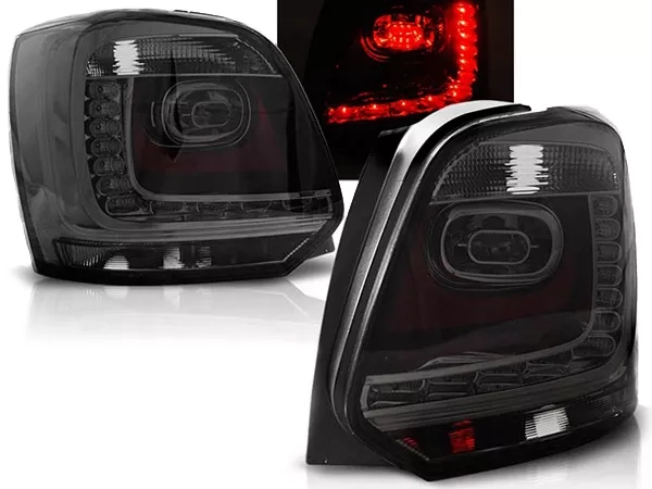 Ліхтарі задні VW Polo V 6R (09-14) HB - LED (димчасті)