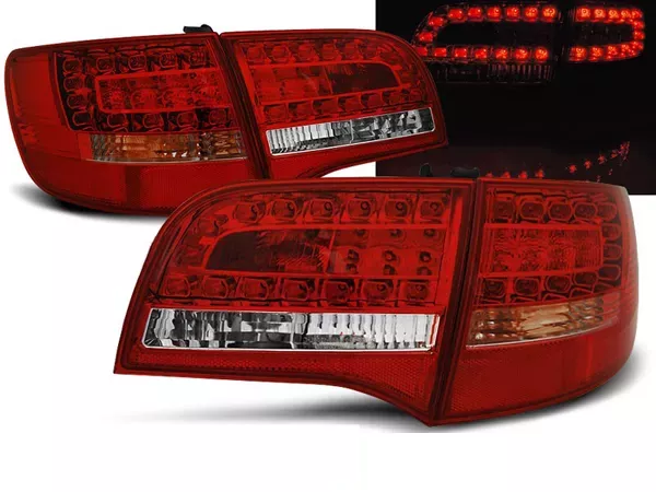 Ліхтарі задні Audi A6 C6 (05-08) Універсал - світлодіодні червоні