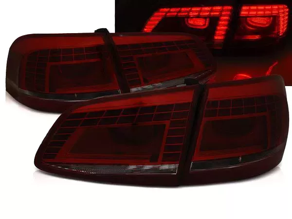 Ліхтарі задні VW Passat B7 (11-15) Variant - Led червоно-димчасті