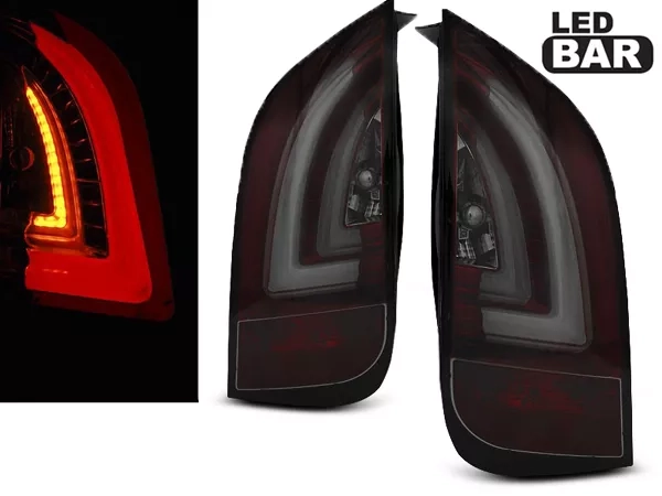 Ліхтарі задні VW UP (2011-) - LED BAR червоно-димчасті