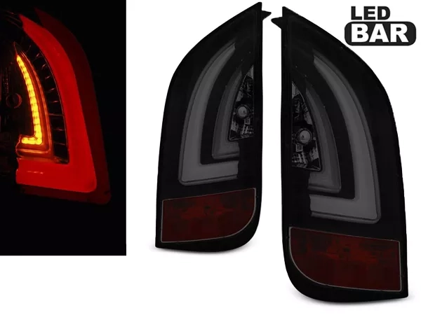 Ліхтарі задні VW UP (2011-) - LED BAR чорно-димчасті