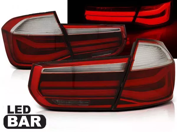 Ліхтарі задні BMW 3 F30 (11-15) Sedan - Led Bar червоно-димчасті