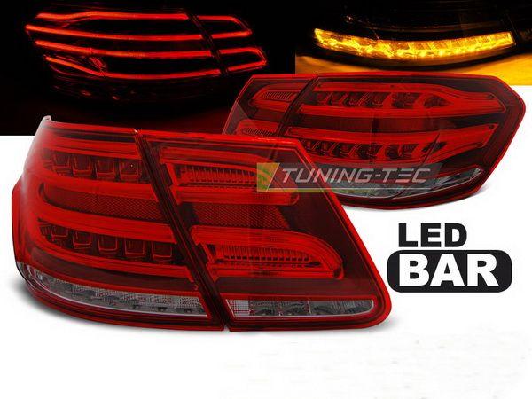 Стопы MERCEDES E W212 (09-13) Sedan - красно-дымчатые LED