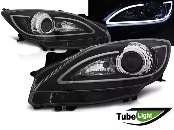 Фари Mazda 3 II (BL; 09-13) - Tube light чорні