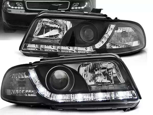 Фари чорні Audi A4 B5 (94-98) - Daylight