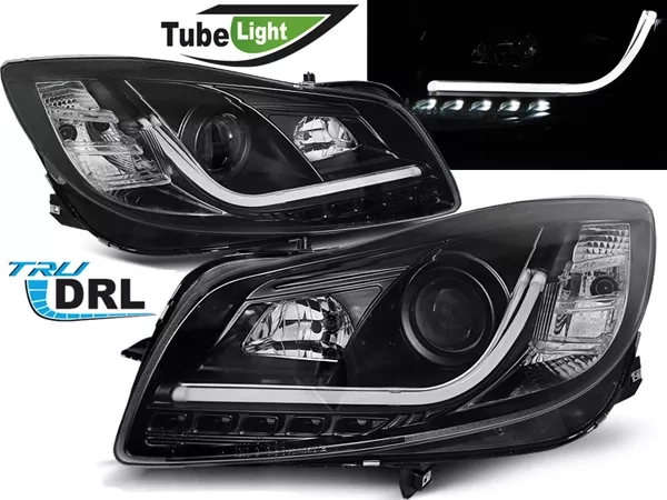 Фари Opel Insignia (08-13) - Tube Light TRU DRL чорні