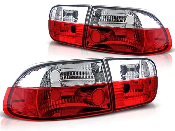 Задні ліхтарі Honda Civic V (91-95) 2D/4D - червоно-білі