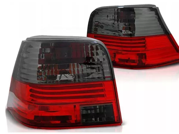 Ліхтарі задні VW Golf IV (97-03) Hatchback - Neon червоно-димчасті (Depo)