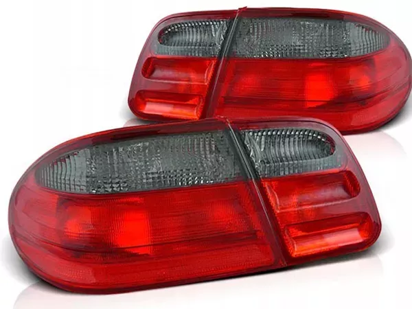 Ліхтарі задні Mercedes W210 (95-02) Sedan - лампові червоно-димчасті