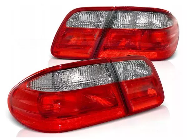 Ліхтарі задні Mercedes W210 (95-02) Sedan - лампові червоно-білі