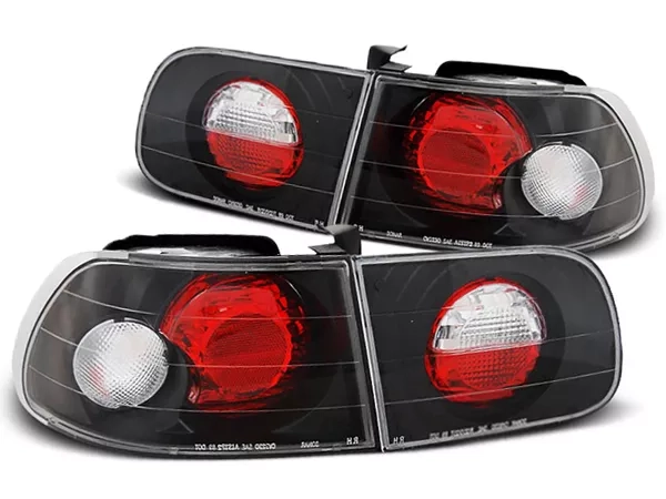 Задні ліхтарі Honda Civic V (91-95) 3D - чорні