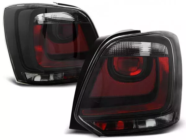 Ліхтарі задні VW Polo V 6R (09-14) HB - червоно-димчасті
