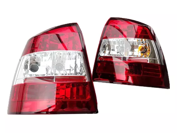 Ліхтарі задні Opel Astra G (98-09) Hatchback - червоно-білі лампові