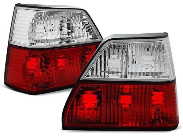 Ліхтарі задні VW Golf II (83-92) Hatchback - червоно-білі (Depo)