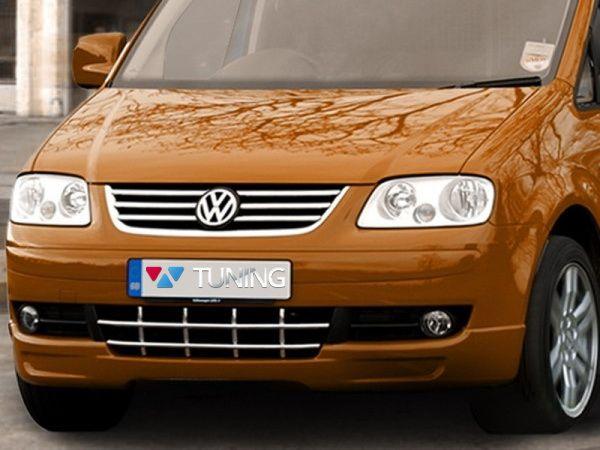 Юбка передняя VW Caddy III (04-10) - Sport Line стиль