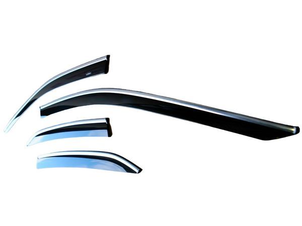 Дефлектори вікон Lexus NX I (AZ10; 15-21) - Hic (з хром молдингом)