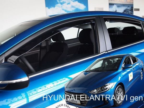 Дефлекторы окон Hyundai Elantra VI (AD; 16-20) SD - Heko (вставные)