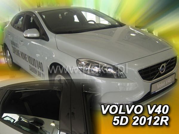 Дефлекторы окон Volvo V40 (12-19) - Heko (вставные)