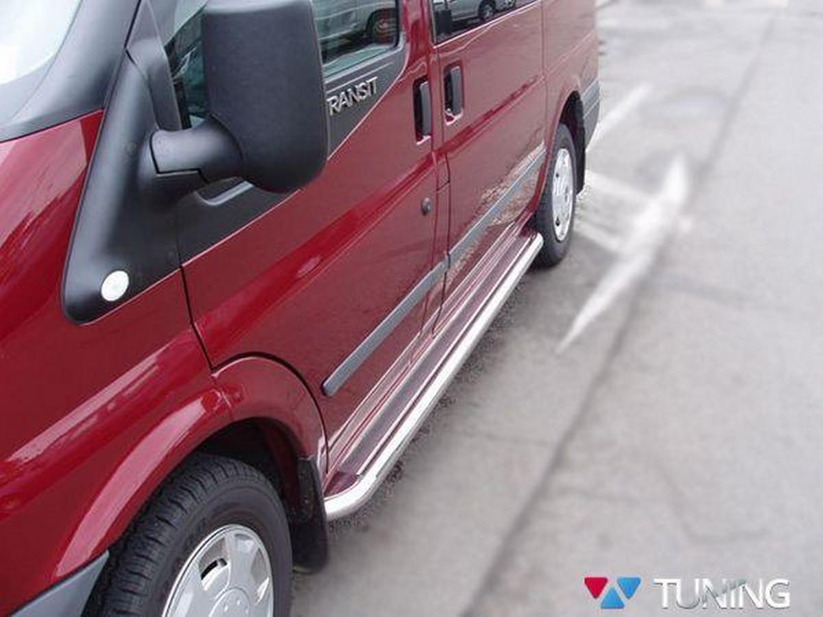 Подножки боковые FORD Transit (06-14) - Premium стальные