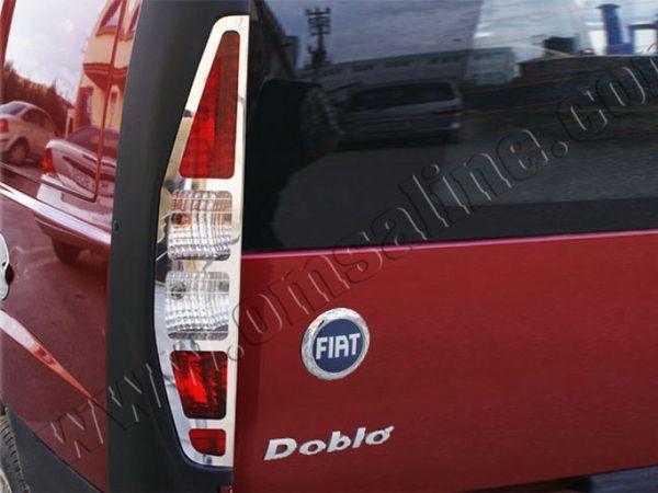 Хром накладки на задний фонари FIAT Doblo (00-05)