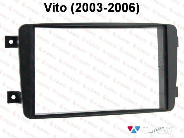 Рамка магнитолы MERCEDES Vito W639 (2003-2014) 2 DIN