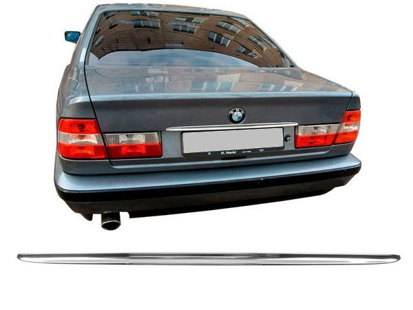 Хром накладка над номером BMW 5 E34 (88-95) Sedan
