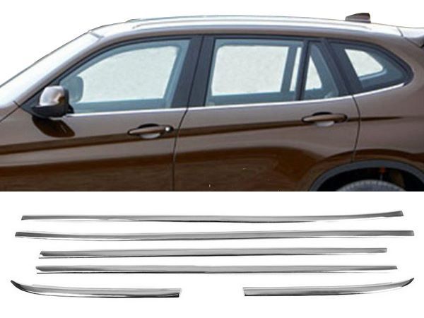 Хром нижні молдинги вікон BMW X1 E84 (09-15)