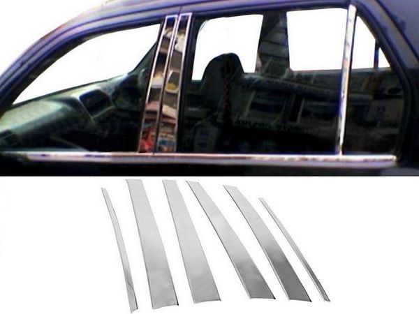 Хром молдинги дверних стійок Honda CR-V II (02-06)