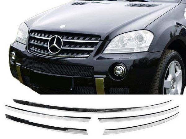 Хром накладки на решітку Mercedes M W164 (ML) (05-11)