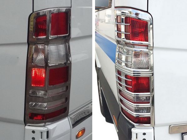 Хром накладки на задні ліхтарі Mercedes Sprinter W906 (06-18)
