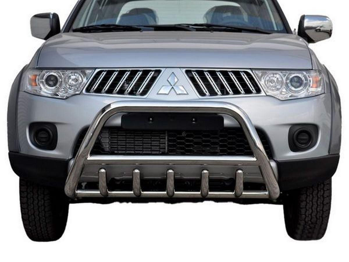 Кенгурятник Mitsubishi Pajero Sport II (09-15) - с грилем