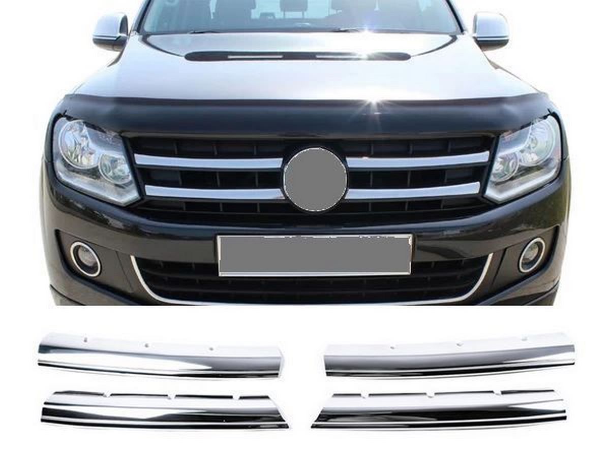 Хром накладки на решітку VW Amarok (10-16) – широкі