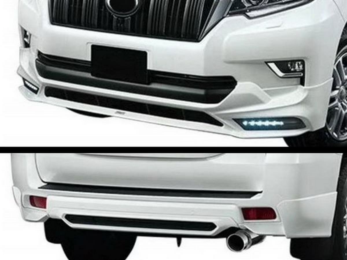 Накладки передняя и задняя TOYOTA LC J150 Prado IV (18-) - TRD LED DRL