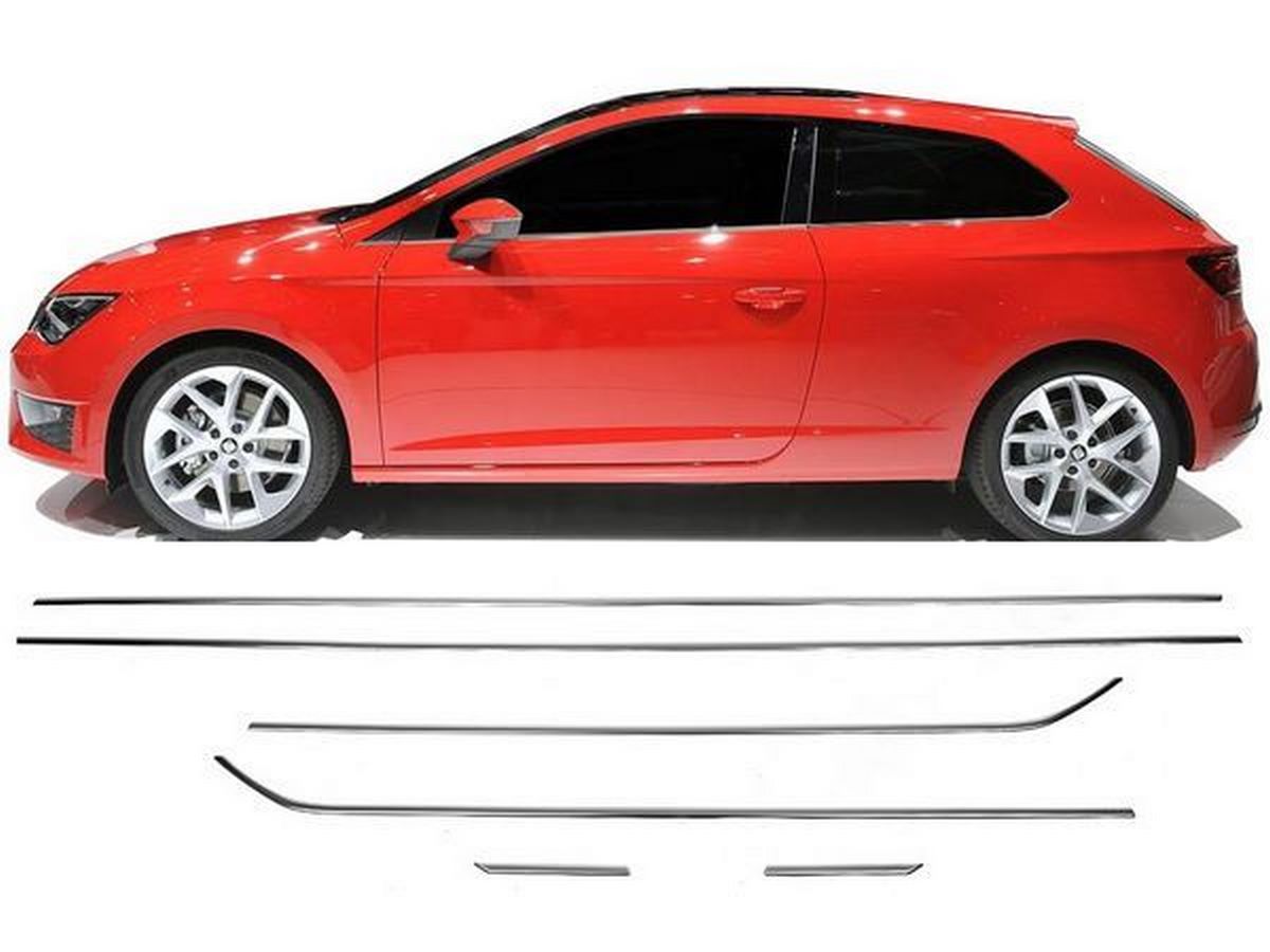 Хром молдинги скла Seat Leon III (5F; 12-20) 3D