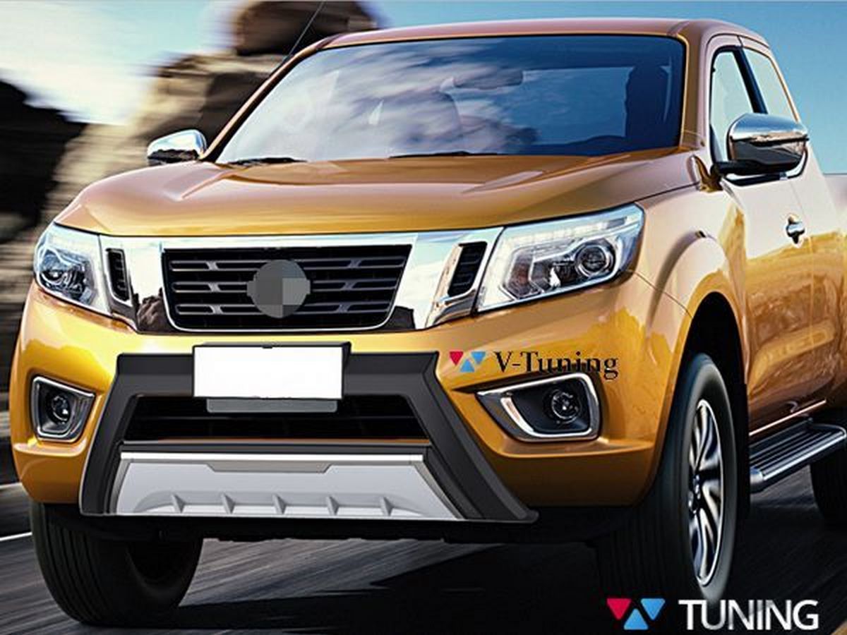 Накладка на передний бампер NISSAN Navara NP300 (15-) - ABS