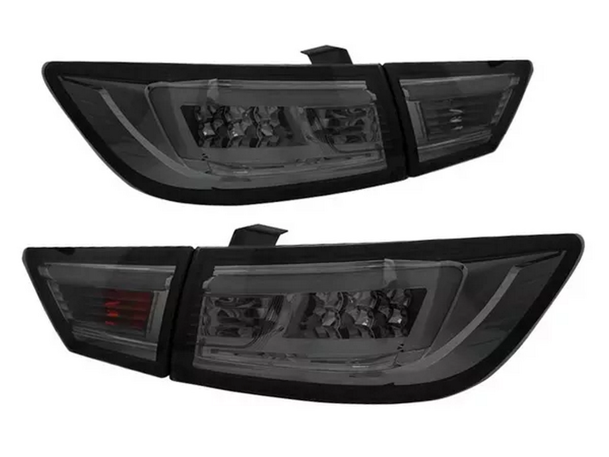 Ліхтарі задні Renault Clio IV (12-16) Hatchback - LED BAR димчасті