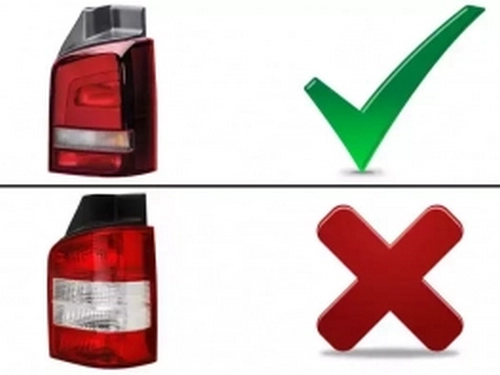 Фонари задние красно-дымчатые VW T5+ (10-15) ляда - LED BAR (Sonar) 4