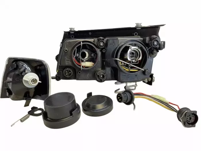 Фары VW Passat B5 3B (96-00) - H7 ангельские глазки чёрные 8