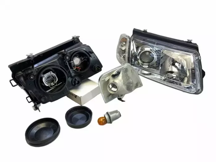 Фары передние VW Passat B5 3B (96-00) - хром 8