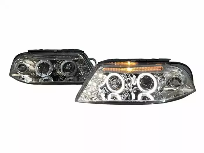 Фари VW Passat B5 (3BG; 01-05) - H1 ангельські очі хром 5