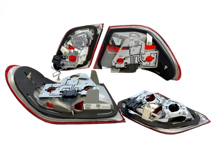 Ліхтарі задні Mercedes W210 (95-02) Sedan - лампові червоно-димчасті 4