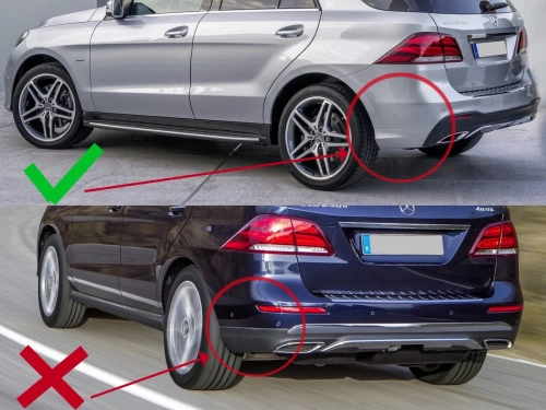 Бризковики Mercedes GLE W166 (15-19) - Premium (задні) 4